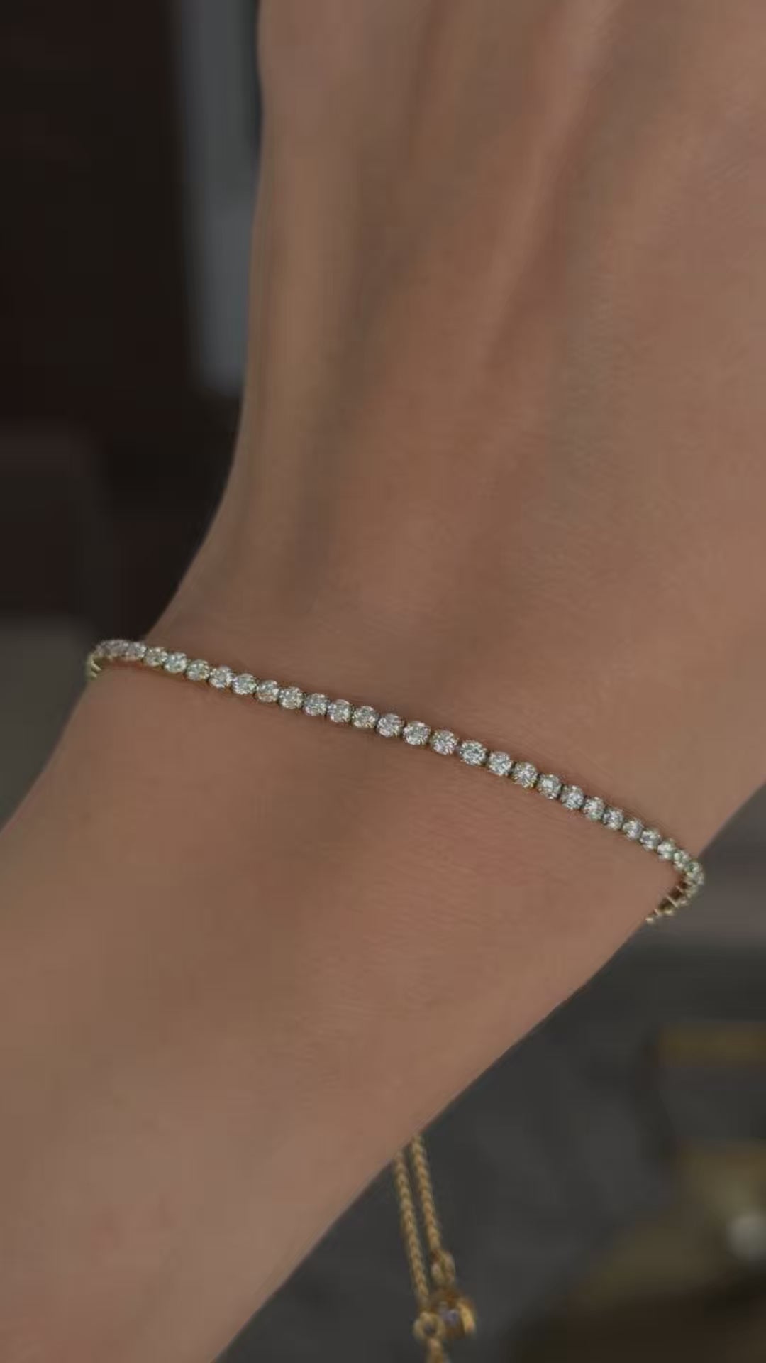 BRATARA GOLD PETIT TENNIS